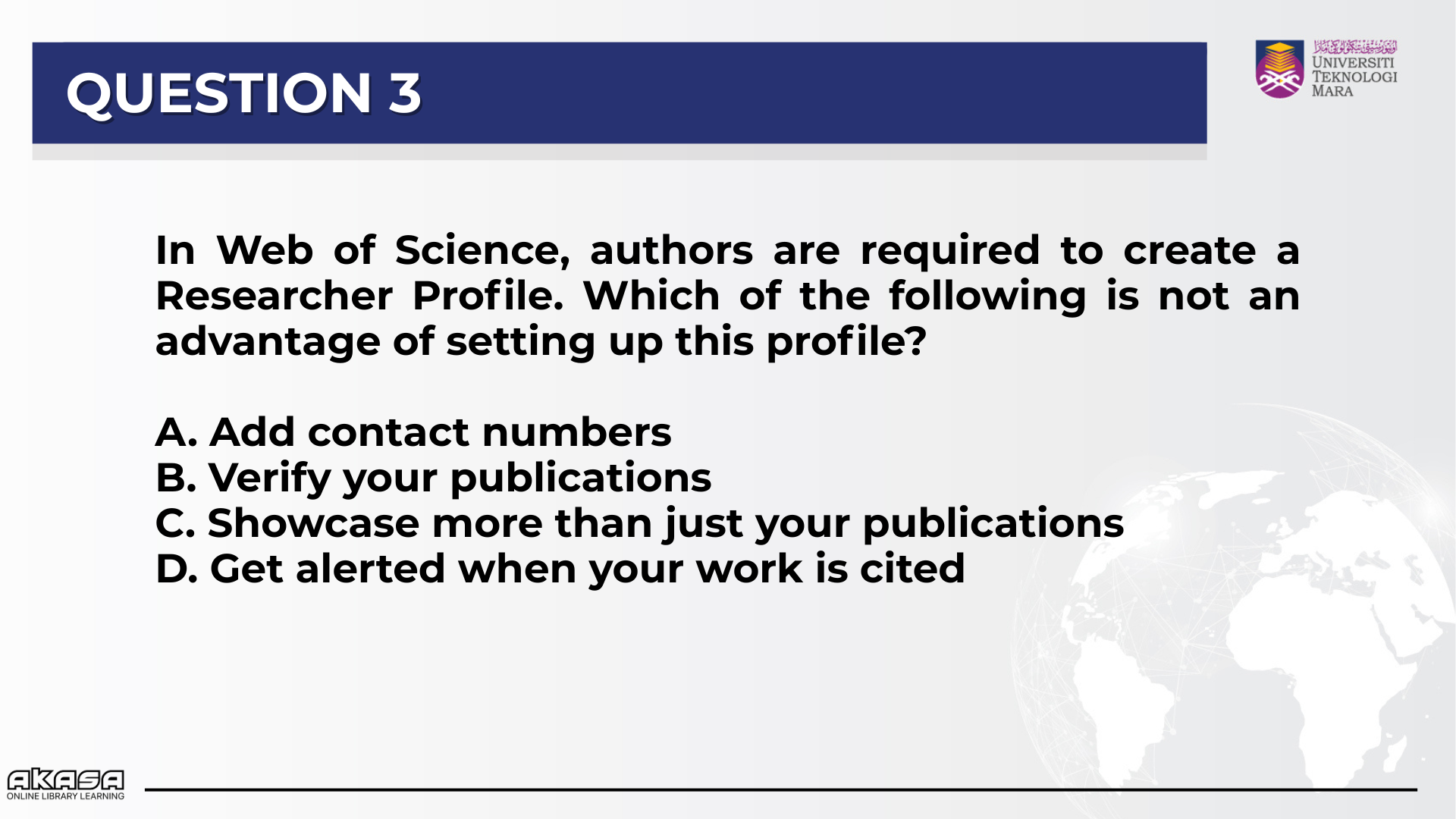 Question 3