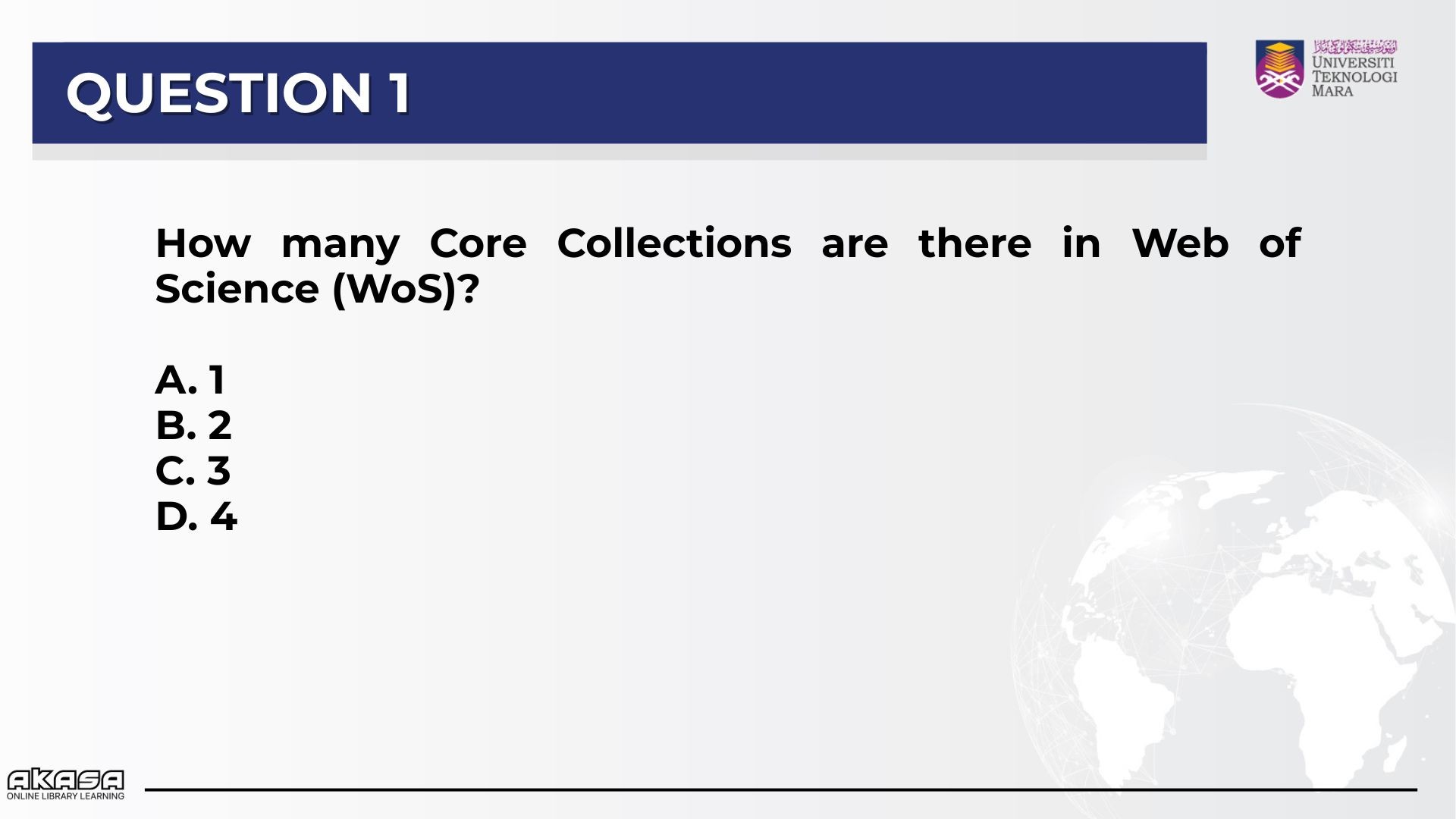 Assessment: Question 1